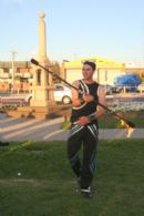 Fire juggler